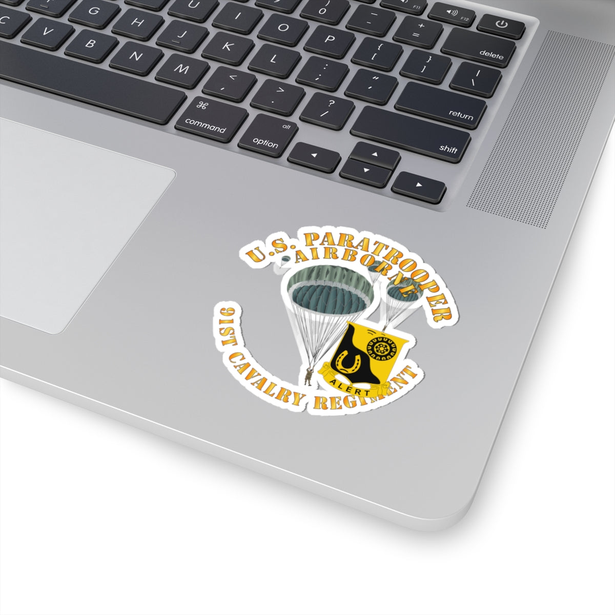 Kiss-Cut Stickers - Army - US Paratrooper - 91st Cavalry Regiment X 300