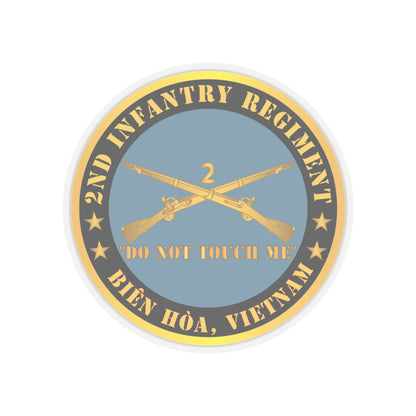 Kiss-Cut Stickers - Army - 2nd  Infantry Regiment Branch - Do Not Touch Me - Bien Hoa, Vietnam
