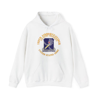 Unisex Heavy Blend™ Hooded Sweatshirt - Army  - 188th Airborne - Glider Infantry Regiment - DUI X 300