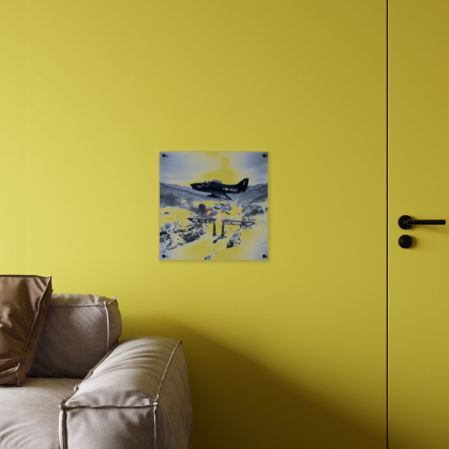 Acrylic Wall Art Panel - Attack at Majon-ni and Samdong-ni during Korean War