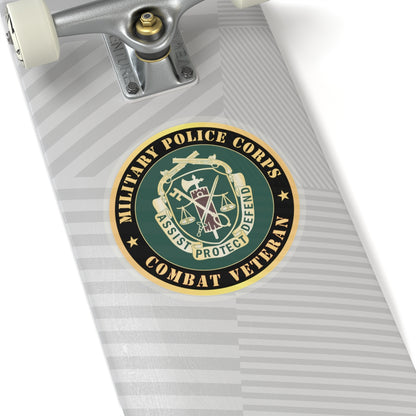 Kiss-Cut Stickers - Army - Military Police Corps Regimental Crest - Combat Veteran