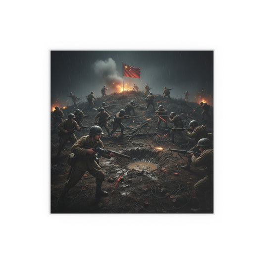 Indoor and Outdoor Silk Posters - PorkChop Hill - Korean War