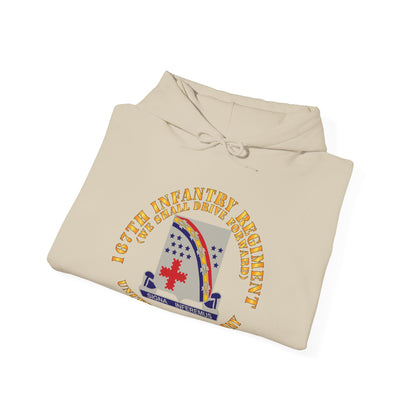 Unisex Heavy Blend™ Hooded Sweatshirt - Army -167th Infantry Regiment - We shall Drive Forward - DUI  X 300