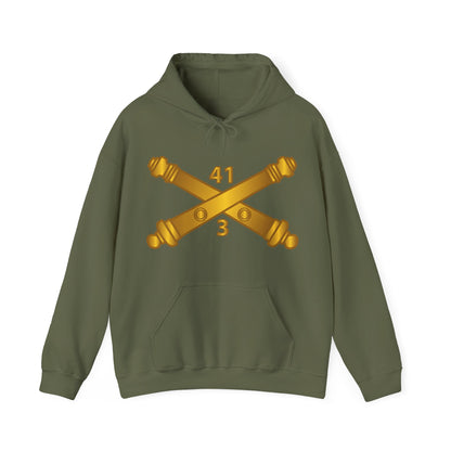 Unisex Heavy Blend™ Hooded Sweatshirt - Army - 3rd Bn 41st Artillery  w Branch X 300