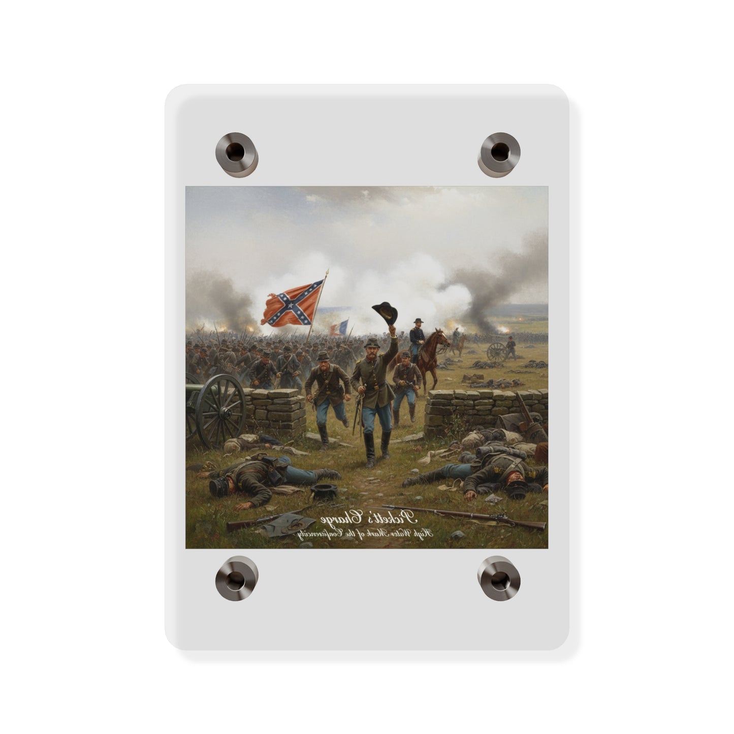 Acrylic Wall Art Panel - Picketts Charge with Hat