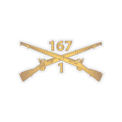 Kiss-Cut Stickers - Army - 1st Batalion, 167th Infantry Regiment - Inf Branch wo Txt X 300