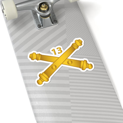 Kiss-Cut Stickers - Army - 13th Field Artillery Regiment - Arty Br wo Txt