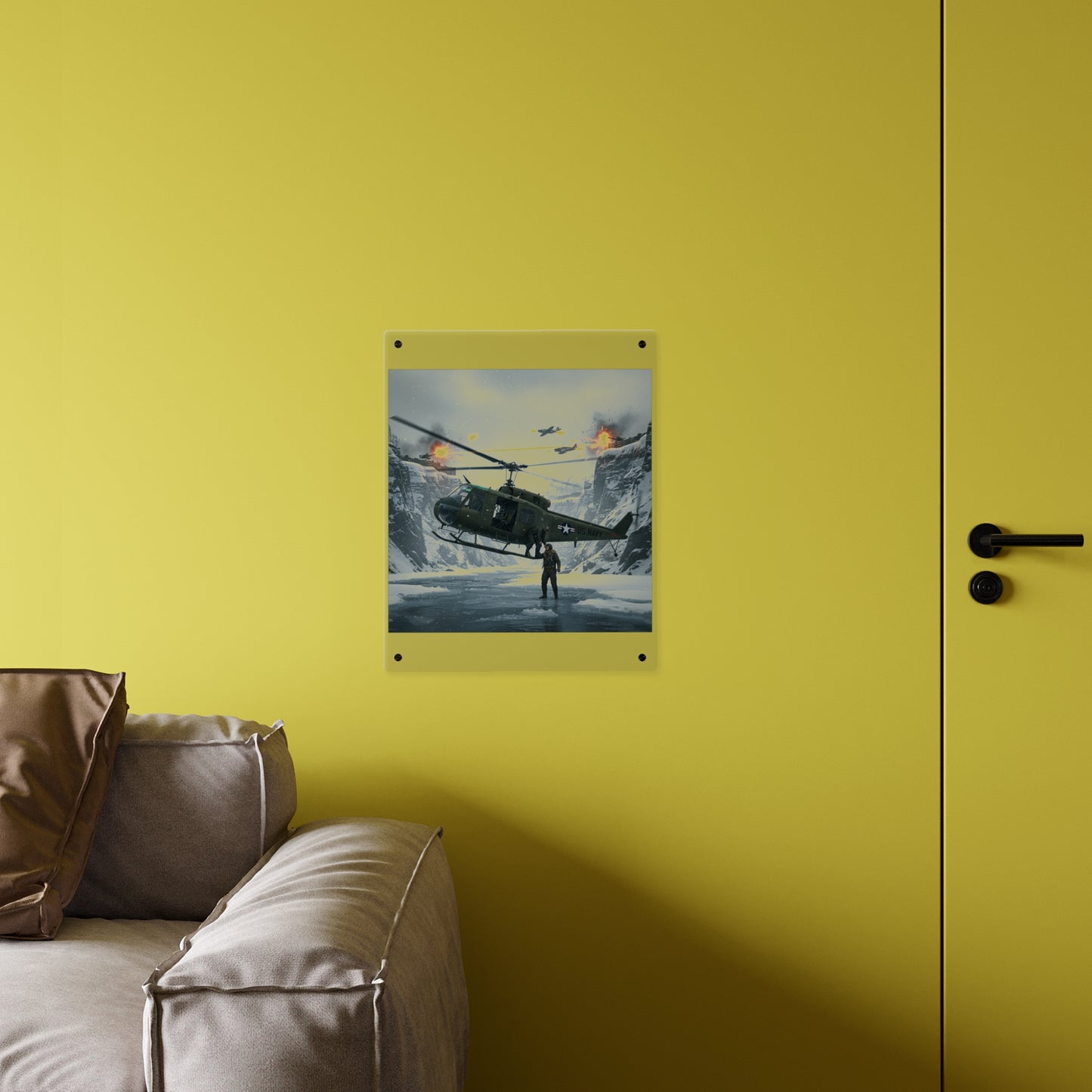 Acrylic Wall Art Panel - Rescue Mission from Majon-ni and Samdong-ni attack - Korean War