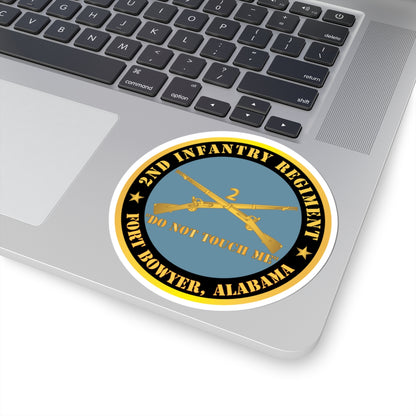 Kiss-Cut Stickers - Army - 2nd  Infantry Regiment Branch - Do Not Touch Me - Fort Bowyer, Alabama