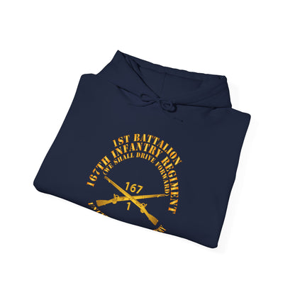 Unisex Heavy Blend™ Hooded Sweatshirt - Army - 1st Bn, 167th Infantry - We shall Drive Forward - Inf Branch X 300