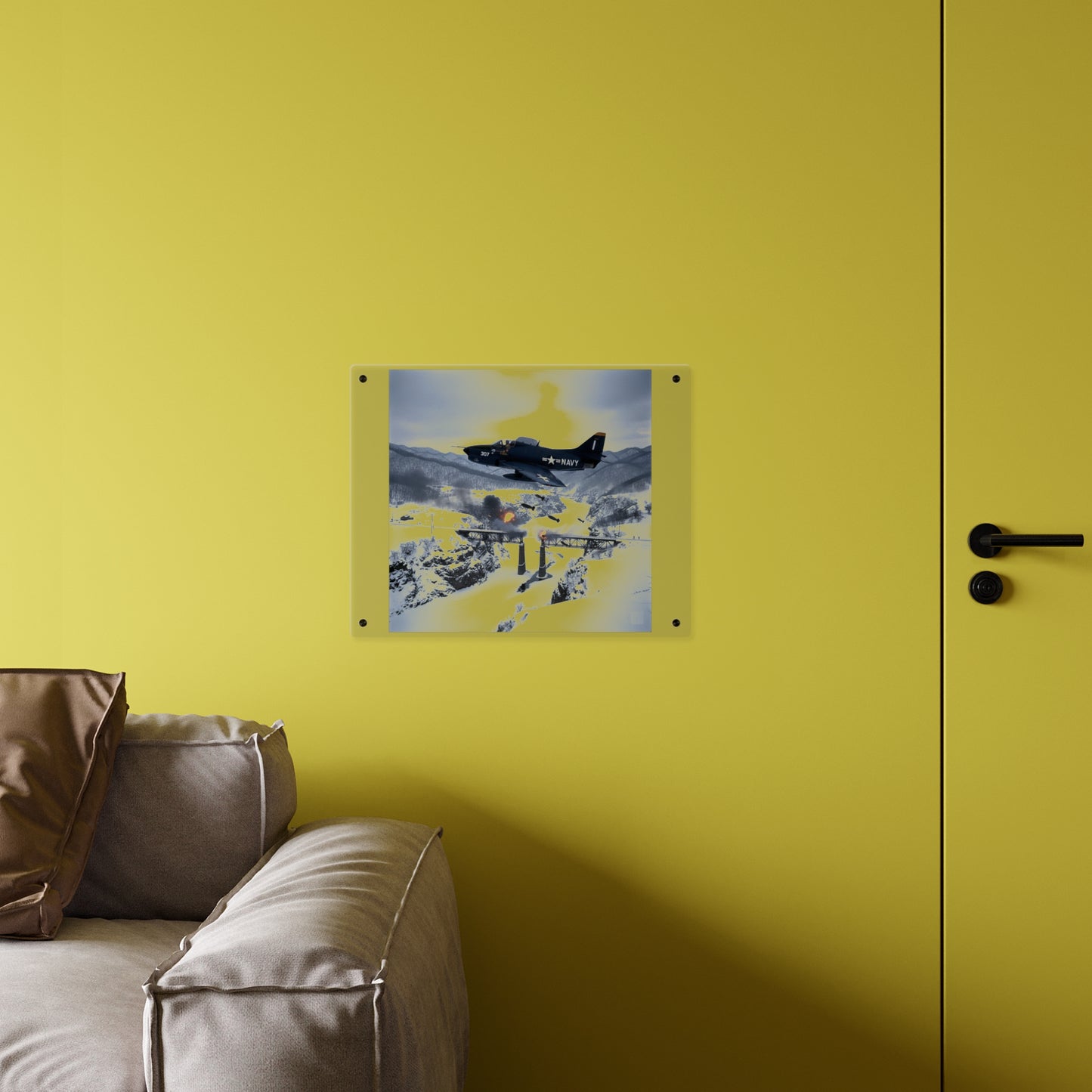 Acrylic Wall Art Panel - Attack at Majon-ni and Samdong-ni during Korean War