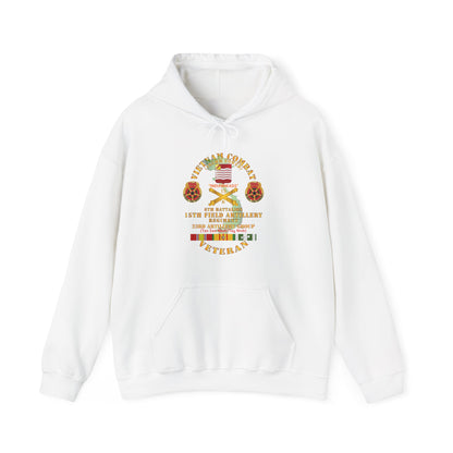 Unisex Heavy Blend™ Hooded Sweatshirt - Army - Vietnam Combat Vet - 6th Bn 15th Artillery - 23rd Artillery Group w105mm