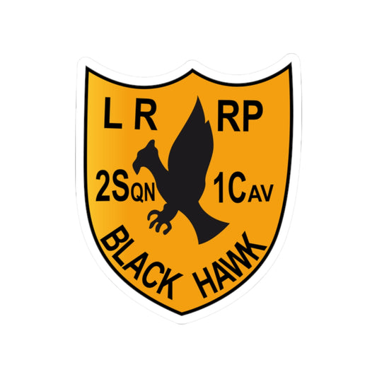Kiss-Cut Stickers - Army - 2nd Squadron, 1st Cav Regt  LRRP - Black Hawk