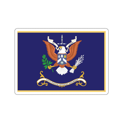 Kiss-Cut Stickers - Army - Regimental Colors - 68th Infantry Regiment  - WITH GREAT SPEED Flag w Fringe X 300