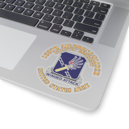 Kiss-Cut Stickers - Army  - 188th Airborne - Glider Infantry Regiment - DUI X 300