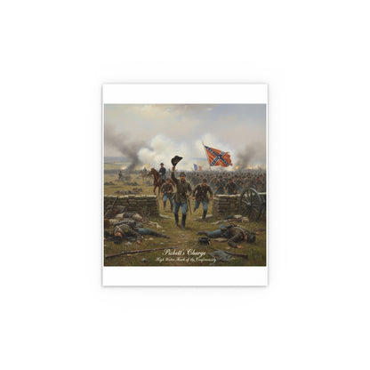 Indoor and Outdoor Silk Posters - Picketts Charge with Hat