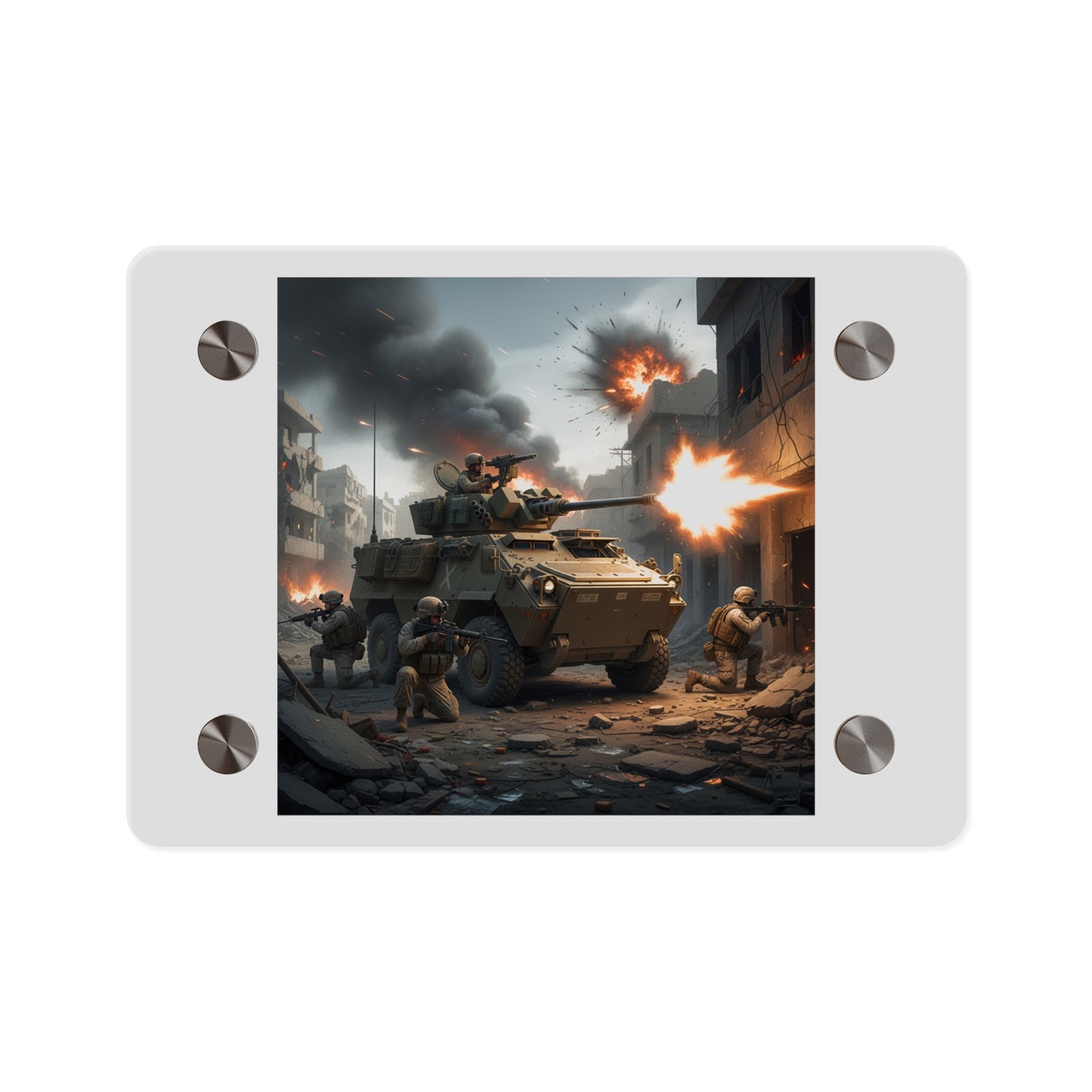 Acrylic Wall Art Panel - Marine LAV in support of the 2nd Battle of Fallujah