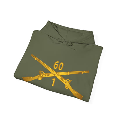 Unisex Heavy Blend™ Hooded Sweatshirt - Army - 1st Bn 60th Infantry Regt - Infantry Br wo Txt X 300