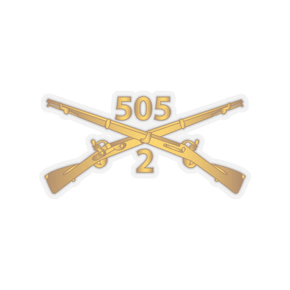 Kiss-Cut Stickers - Army -  2nd Bn, 505th Infantry Regiment Branch wo Txt