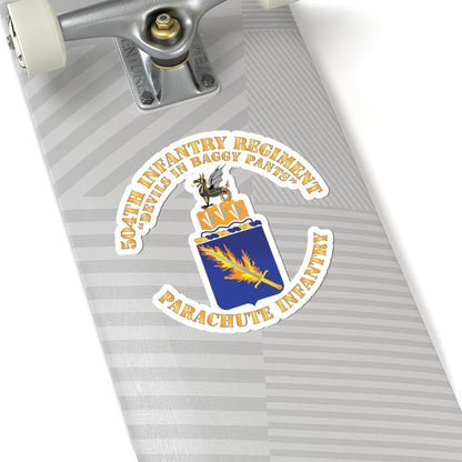 Kiss-Cut Stickers - Army - COA - 504th Infantry Regiment