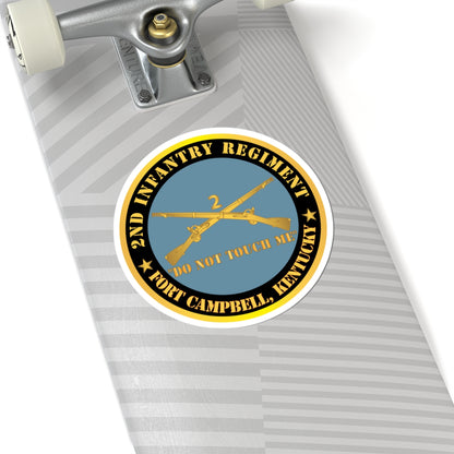 Kiss-Cut Stickers - Army - 2nd  Infantry Regiment Branch - Do Not Touch Me - Fort Campbell, KY