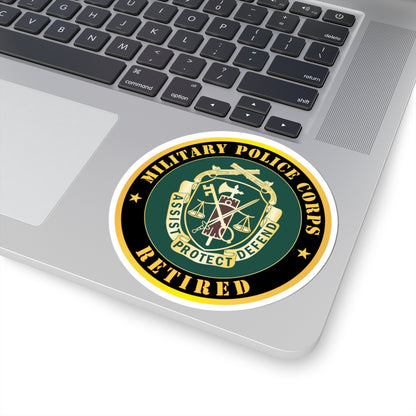Kiss-Cut Stickers - Army - Military Police Corps Regimental Crest - Retired