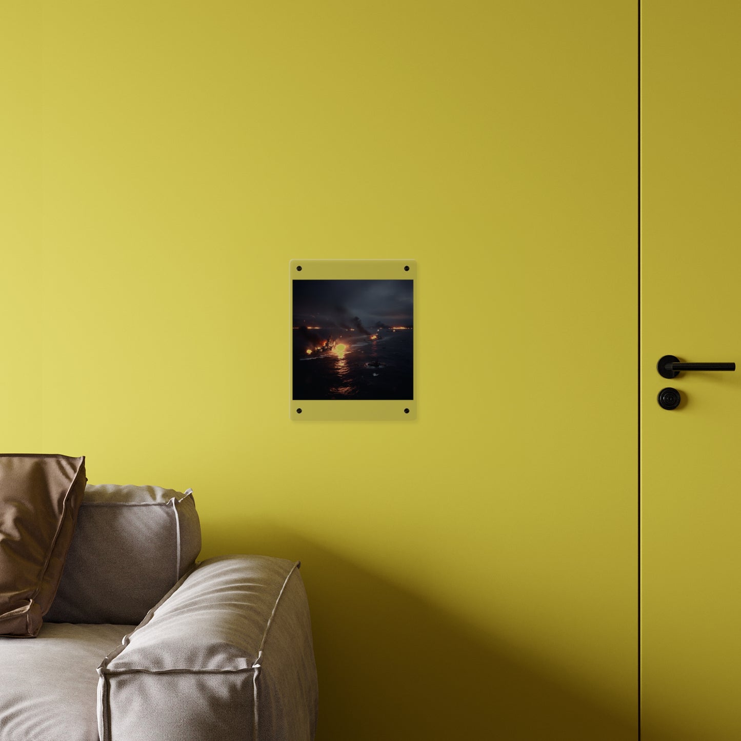 Acrylic Wall Art Panel - WWII Suda Straights Battle