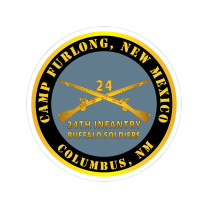 Kiss-Cut Stickers - Army -  Camp Furlong NM - Columbus NM w 24th Infantry Branch Buffalo Soldiers