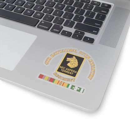 Kiss-Cut Stickers - Army - 4th Battalion, 27th Infantry w VN SVC X 300