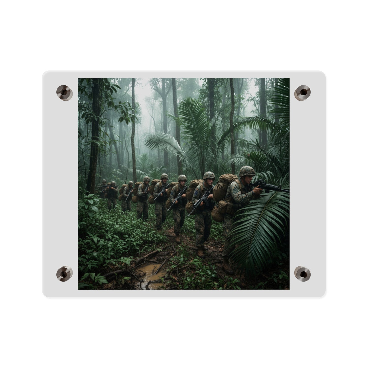 Acrylic Wall Art Panel - Jungle Patrol - Vietnam