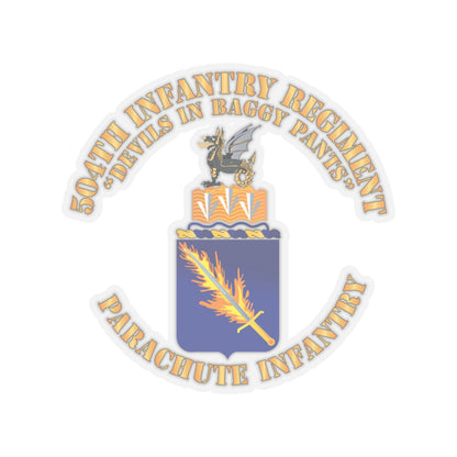 Kiss-Cut Stickers - Army - COA - 504th Infantry Regiment
