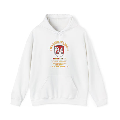 Unisex Heavy Blend™ Hooded Sweatshirt - 24th Engineer Group (Construction) - Kaiserslautern, Germany 1954 - 1972- w COLD WAR SVC X 300