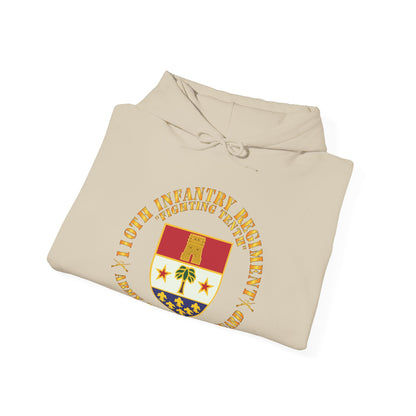 Unisex Heavy Blend™ Hooded Sweatshirt - Army - 110th Infantry Regiment - Fighting Tenth - DUI - ARNG w Rgt Sep X 300