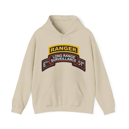 Unisex Heavy Blend™ Hooded Sweatshirt - Army - Airborne Ranger - E Company- 51st Infantry (Ranger) w Ranger Tab