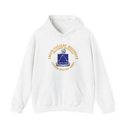 Unisex Heavy Blend™ Hooded Sweatshirt - Army - 180th Cavalry Regiment - Oklahoma Warriors - US Army X 300