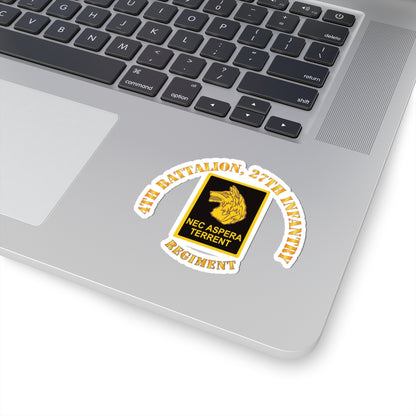 Kiss-Cut Stickers - Army - 4th Battalion 27th Infantry w DUI