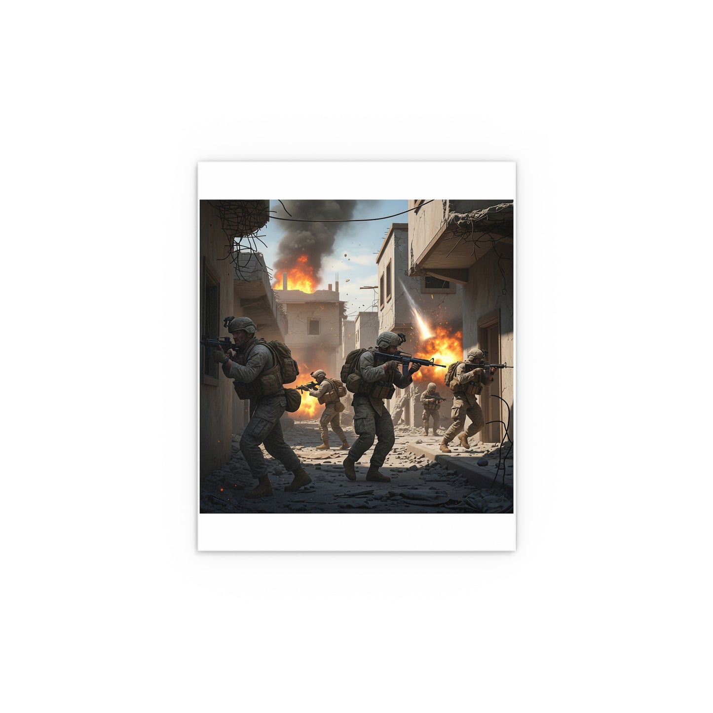 Indoor and Outdoor Silk Posters - 2nd Battle of Fallajuh Iraq War