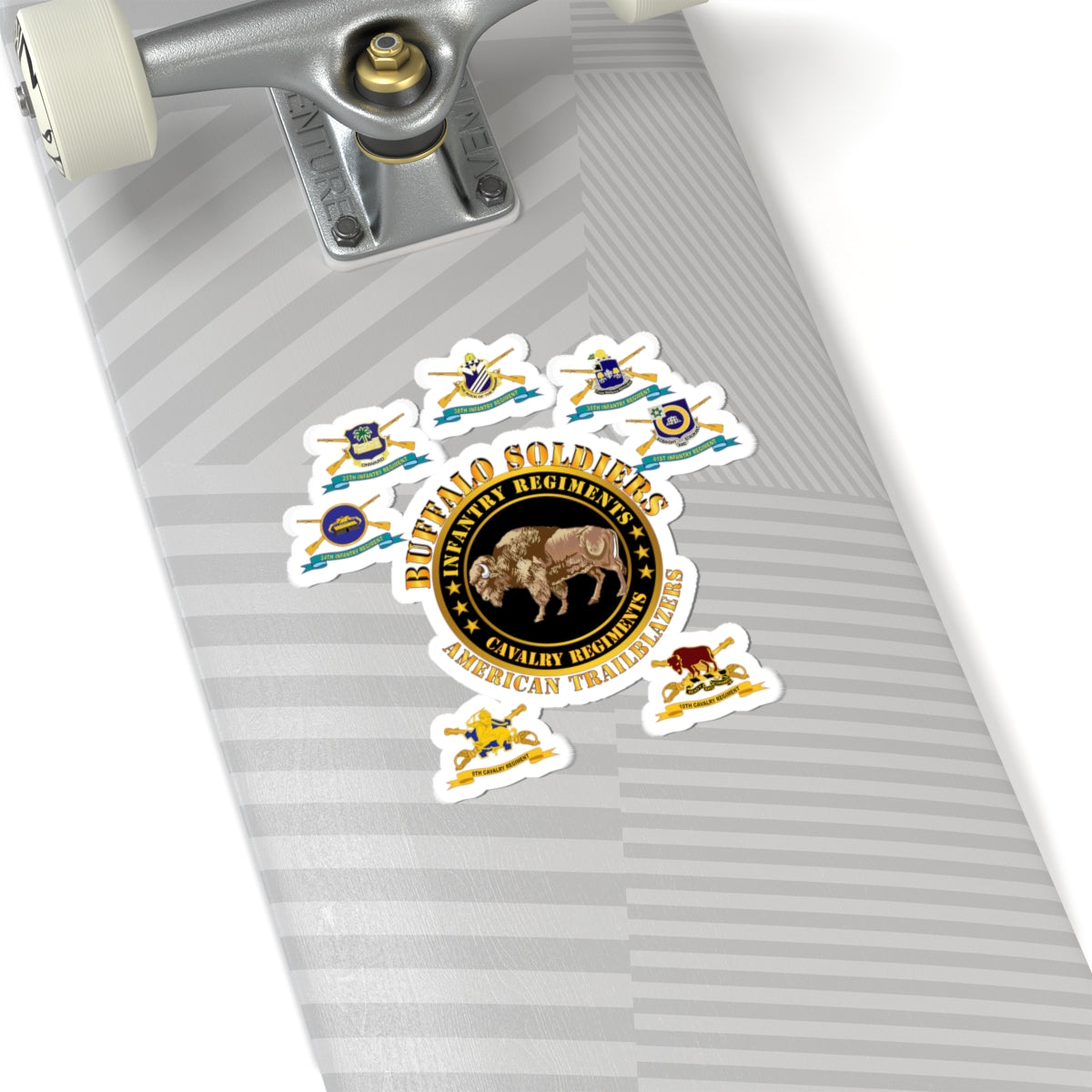 Kiss-Cut Stickers - Army - Buffalo Soldiers - Infantry - Cavalry Regiments - All DUIs