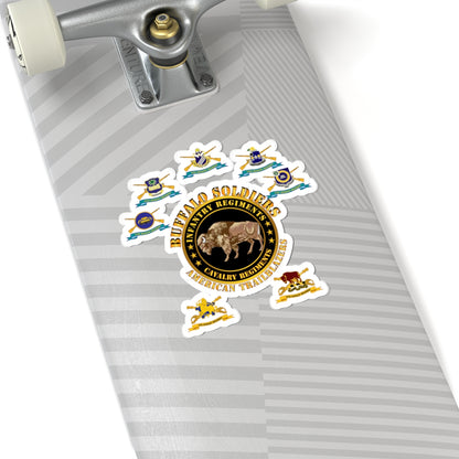 Kiss-Cut Stickers - Army - Buffalo Soldiers - Infantry - Cavalry Regiments - All DUIs