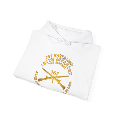 Unisex Heavy Blend™ Hooded Sweatshirt - Army - 1st Bn, 167th Infantry - 4th Alabama - ALARNG - Inf Branch X 300