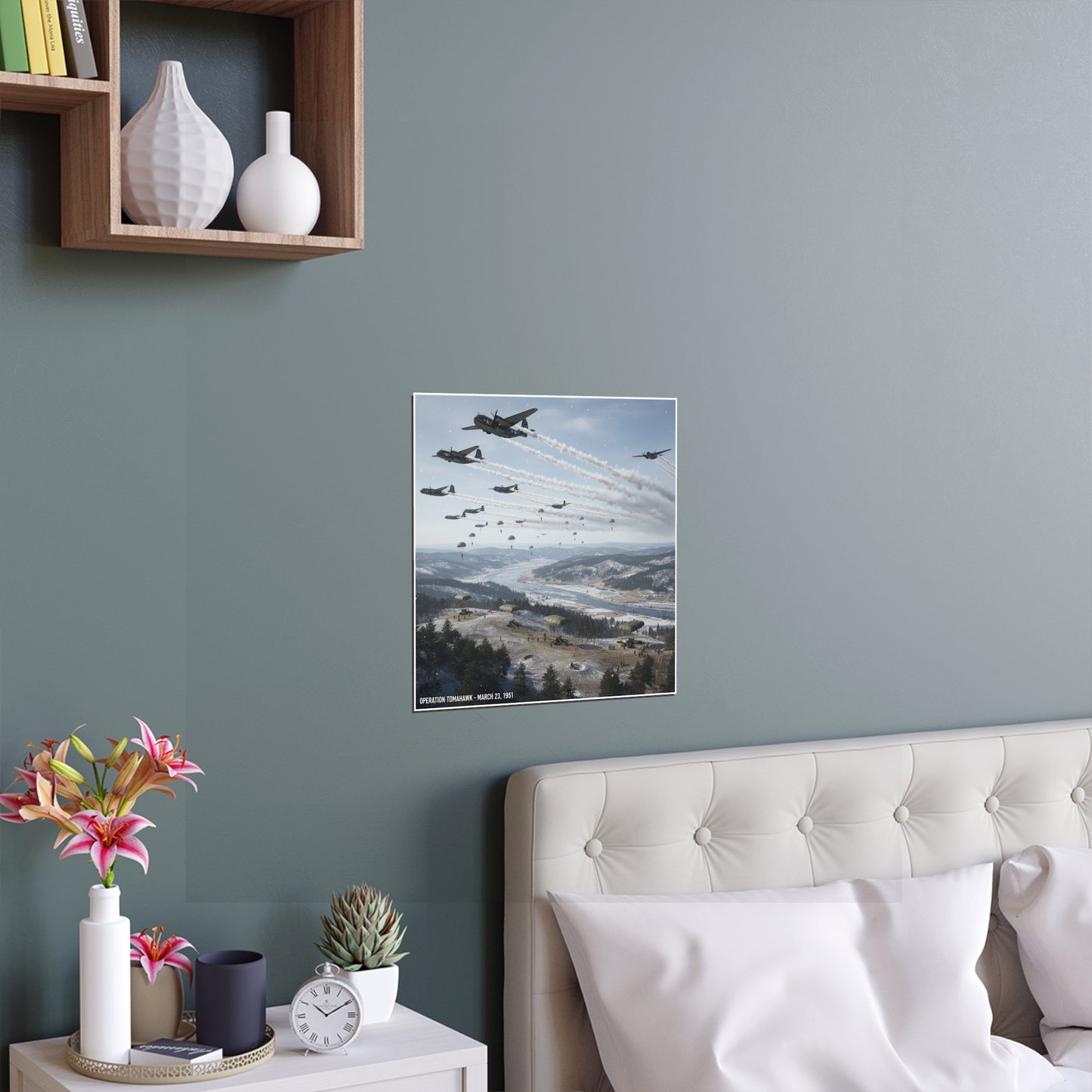 Indoor and Outdoor Silk Posters - Operation Tomahawk - 187th Regimental Combat Team