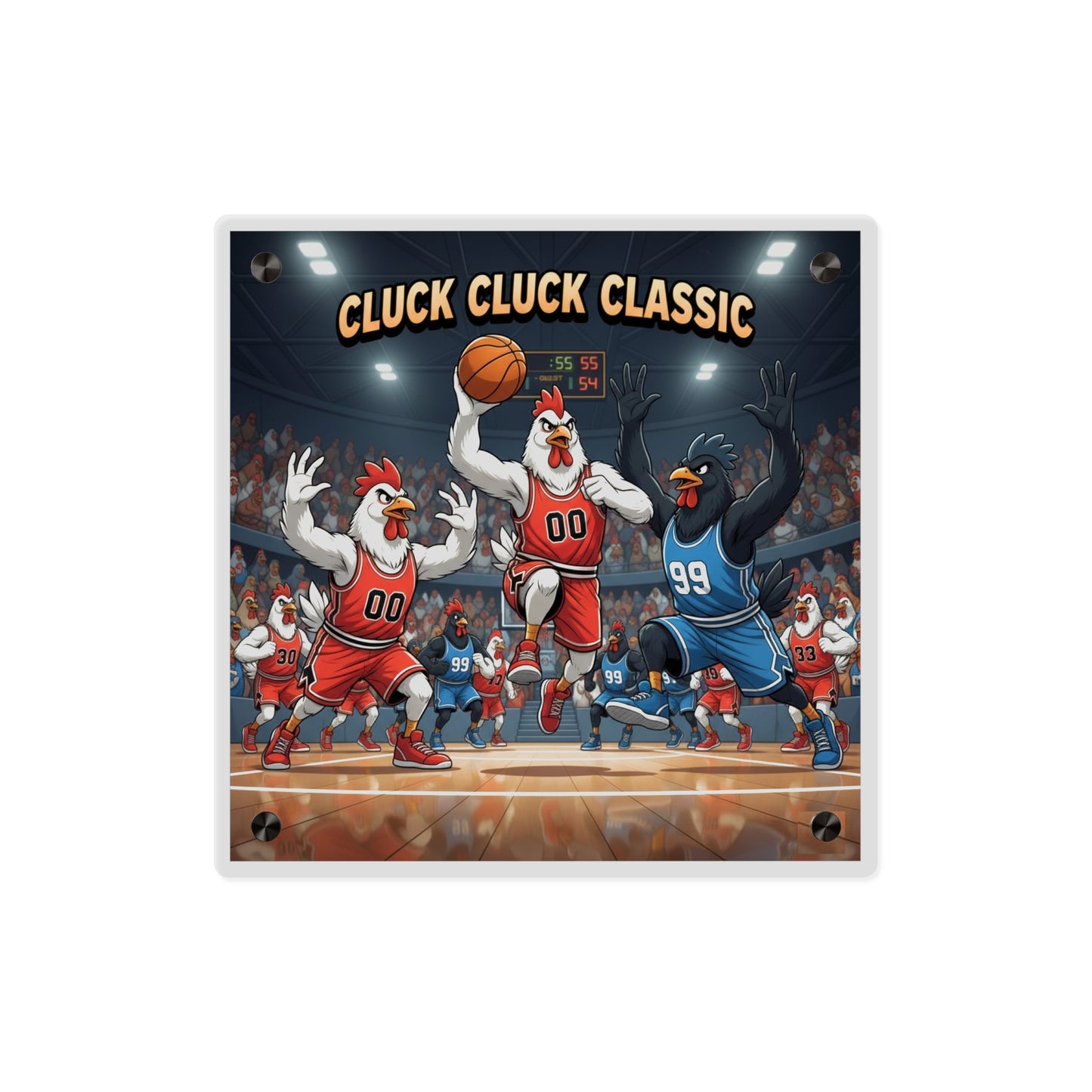 Acrylic Wall Art Panel - Chicken Classic