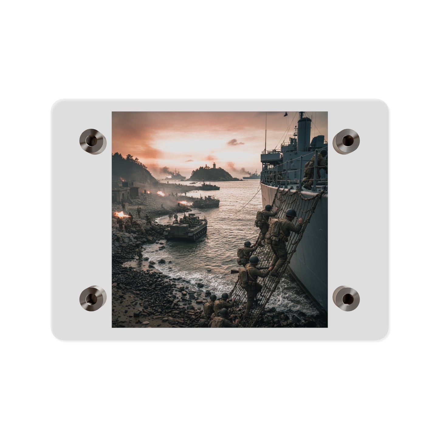 Acrylic Wall Art Panel - Inchon Landing - Korean War