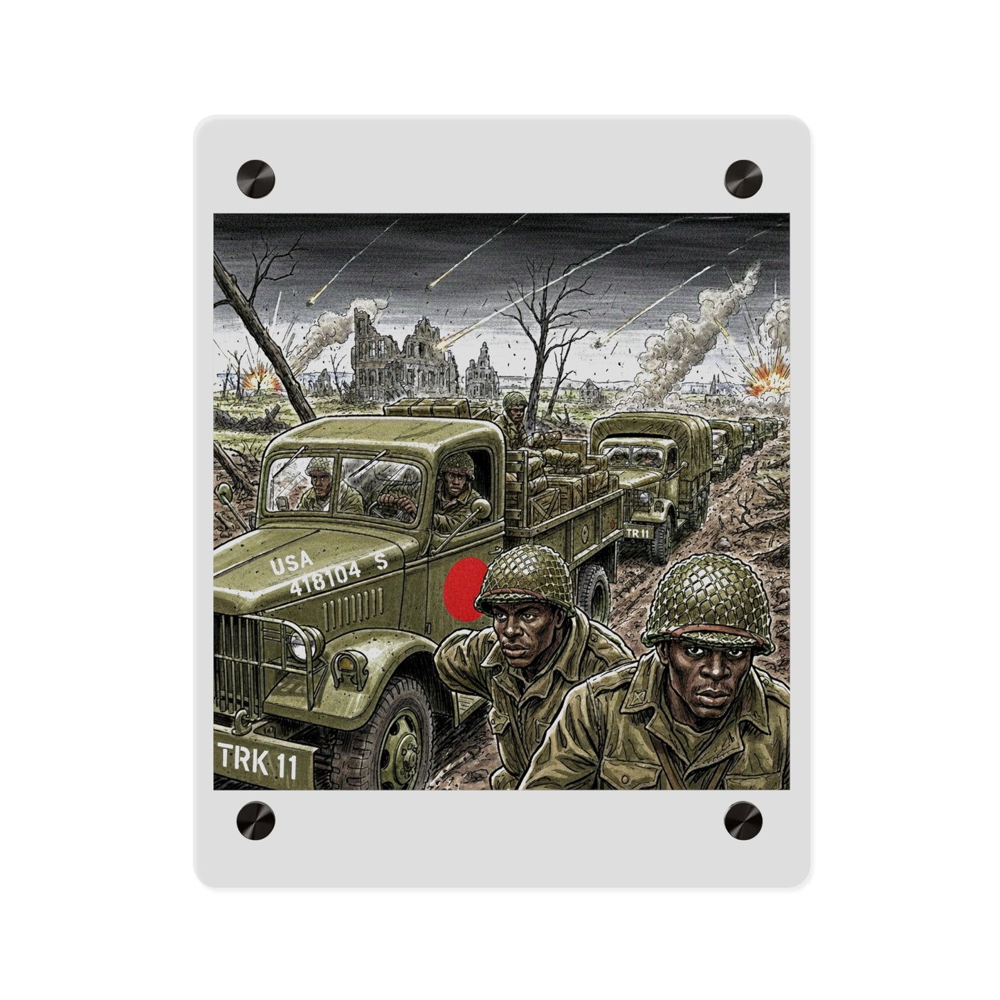 Acrylic Wall Art Panel - RedBall Express w RB