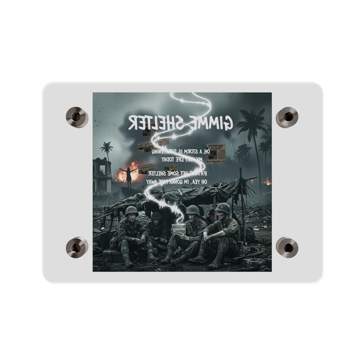 Acrylic Wall Art Panel - Giveme Shelter X 2024