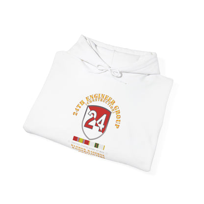 Unisex Heavy Blend™ Hooded Sweatshirt - 24th Engineer Group (Construction) - Kaiserslautern, Germany 1954 - 1972- w COLD WAR SVC X 300