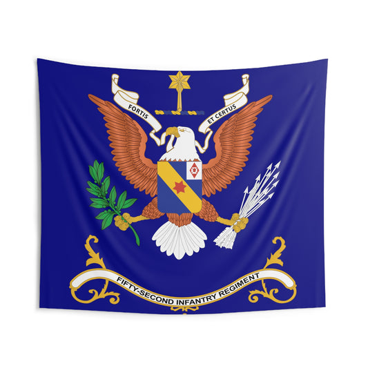 Indoor Wall Tapestries - 52nd Infantry Regiment - FORTIS ET CERTUS