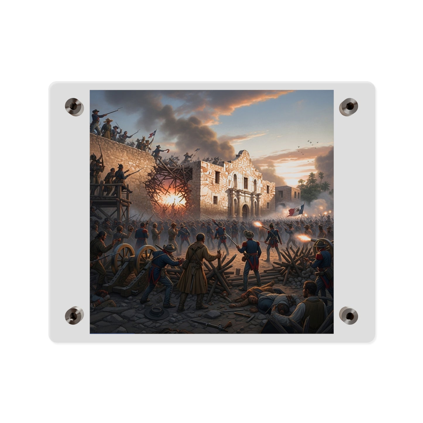 Acrylic Wall Art Panel - Battle of the Alamo