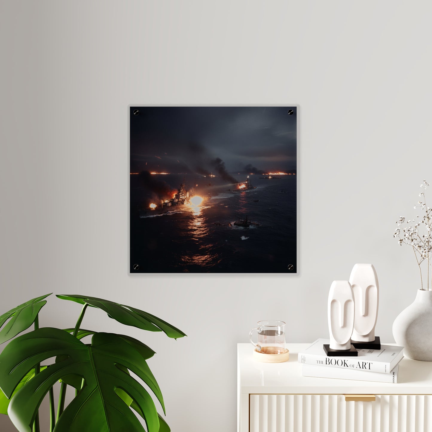 Acrylic Wall Art Panel - WWII Suda Straights Battle