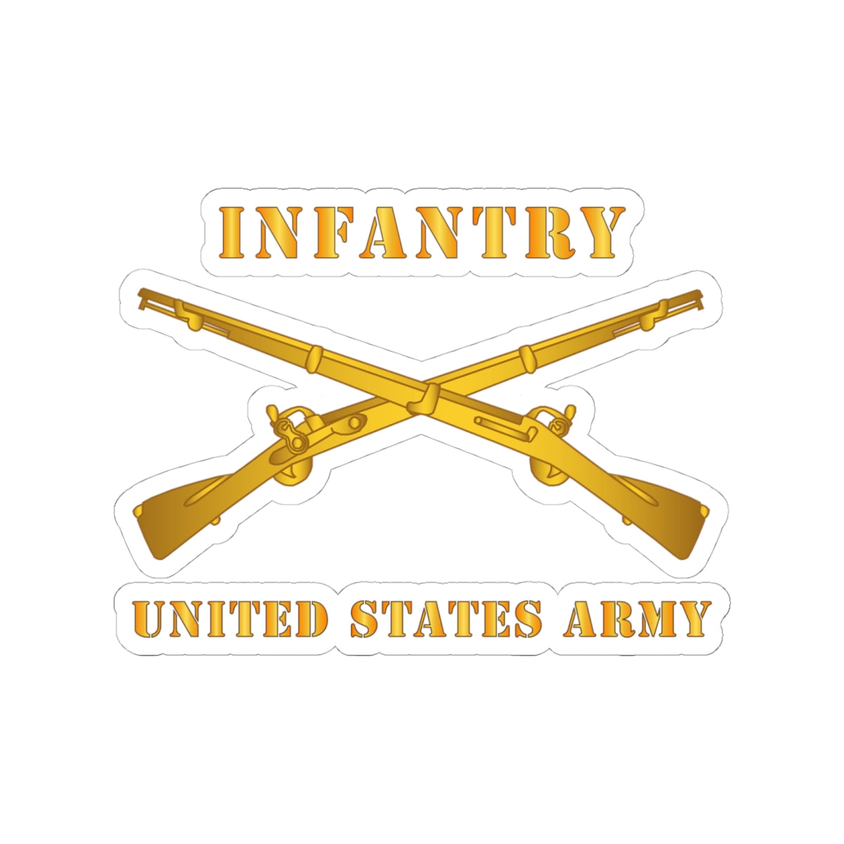 Kiss-Cut Stickers - Army - Infantry - Branch - US Army
